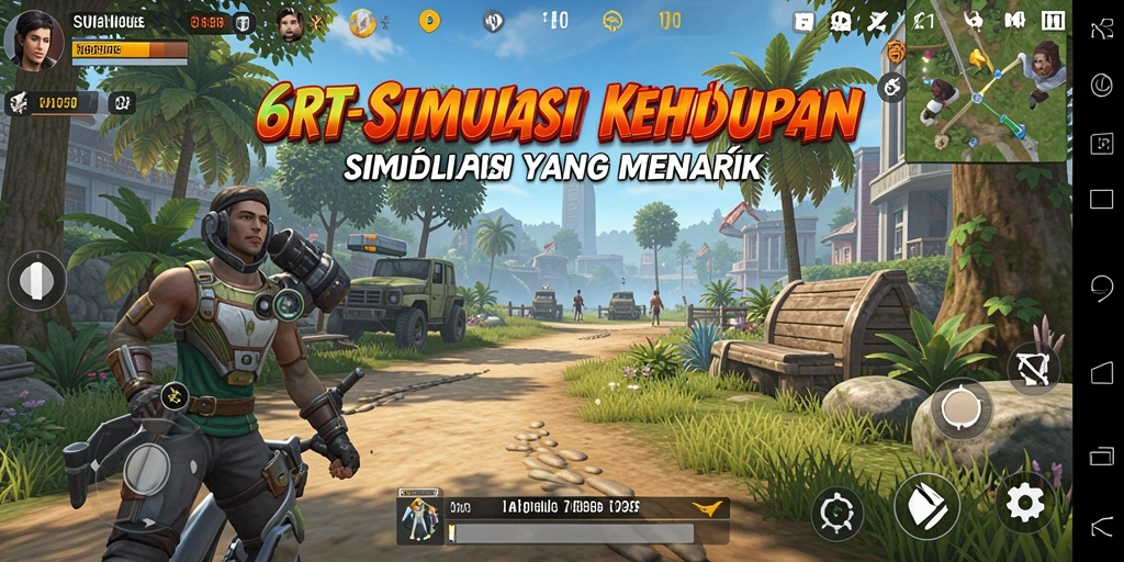 Gameplay 6RT memperlihatkan kehidupan sehari-hari yang realistis.