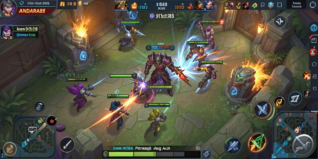Tampilan utama gameplay MOBA ANDARA88 yang memukau dengan aksi seru.