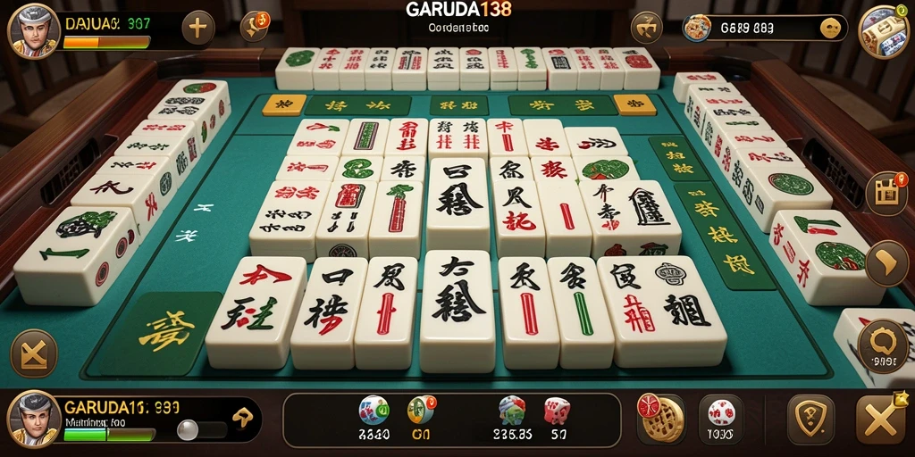 Tangkapan layar GARUDA138 menampilkan keasyikan gameplay Mahjong.