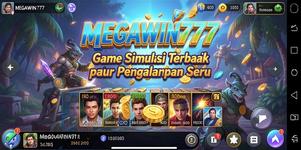 Tampilan seru dari gameplay MEGAWIN777 yang menawan.