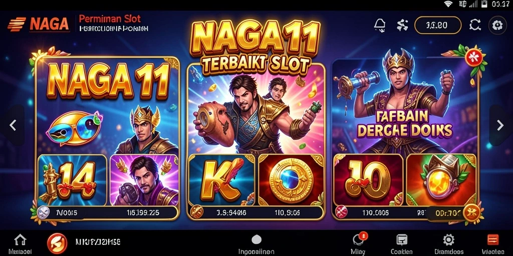 Tampilan permainan slot NAGA11 yang menarik dan interaktif.