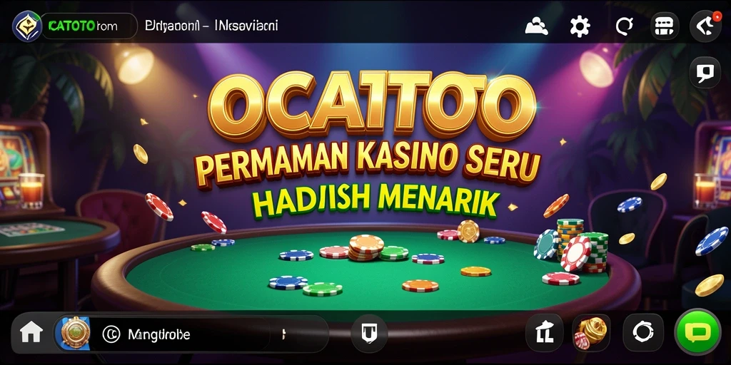 Screenshot gameplay OCATOTO yang menampilkan pengalaman bermain Kasino yang seru.